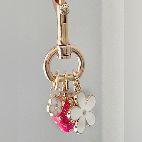 Coach Upcrafted Strawberry Bag Charm - Picture 4 of 8
